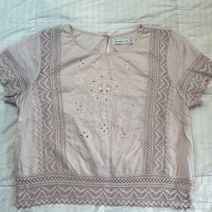 Abercrombie & Fitch Embroidered top